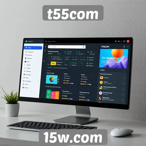 Interface e experiência do usuário em t55com